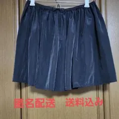 earth music&ecology ブラックプリーツスカート