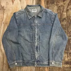 90s USA製ポインターPOINTERリジッドデニム カバーオールジャケットS 90s USA製 POINTER ポインター カバーオール デニム ジャケット