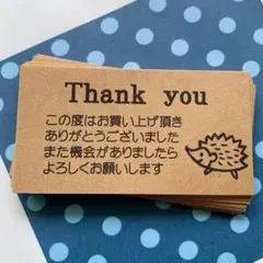 72枚★サンキューカードハリネズミ