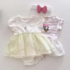 値下げ○ディズニー・スカート ロンパースセット 70㎝