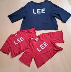 LEE ×アプレレクール 90・110cm 大人M 親子リンクお揃い３点セット