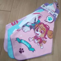 【新品】パウパトロール　ループ付きタオル　3枚組セット　匿名配送