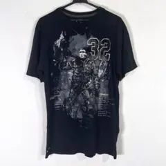 【Nike】ナイキ ブラック プリント柄 半袖 Tシャツ メンズ Mサイズ