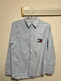 TOMMY JEANS シャツ Mサイズ 長袖 ロゴ カジュアル トミージーンズ