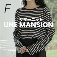 UNE MANSION（ユヌマンション） シースルーボーダーサマーニット Fのサムネイル