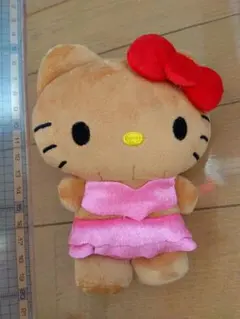 ハローキティ ぬいぐるみ マスコット ピンクドレス