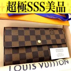 ルイ ヴィトン◎ポルトフォイユ サラ 長財布 ダミエ エベヌ ブラウン 茶色のサムネイル