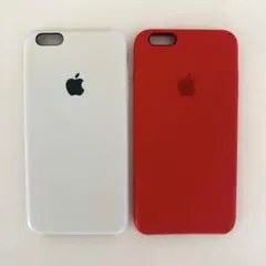 Apple純正シリコンケース iphone6s plus (2点セット)