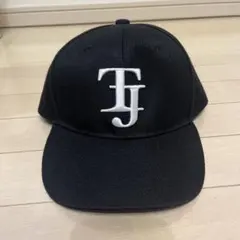 【美品】TravisJapan TJロゴ刺繍 黒キャップ
