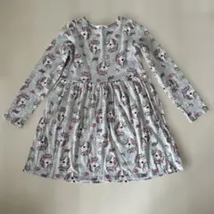 H&Mユニコーン&ハート♡プリント長袖ワンピース