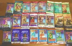MTG 開封済絶版パック・外袋のみ27点・アライアンス・メルカディアンマスクス等
