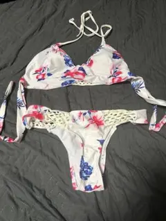 フラワープリント セパレート水着 Sサイズ