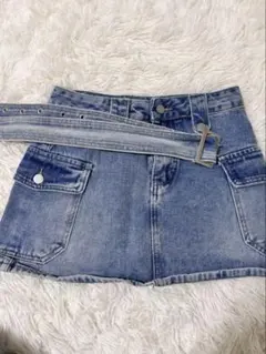 デニムショートスカート