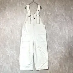 【チャオパニックティピー】ワイドサロペット M オフホワイト 肩紐調整可 つなぎ