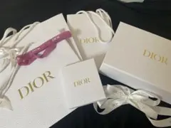 【バラ売り可】DIOR ギフトボックス　ショッパー　リボン　ノベルティセット