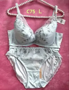 新品　トリンプ　アモスタイル　C75/Ｌ　ブラジャー　ショーツセット