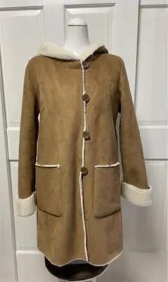 美品　レディース　ムートンコート　茶色　grove Mサイズ