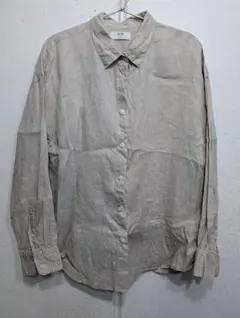 ユニクロ　XL　プレミアムリネンシャツ長袖　UNIQLO