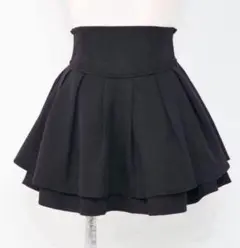 Diable baiser 美脚スカート 黒 M 夢展望 ティアードスカパン