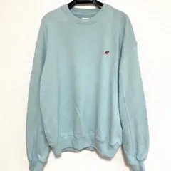 New Balanceアメリカ製 スウェット 水色 M MT41544