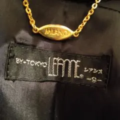 LEANNEレアンヌカシミヤ２０％混フォックス襟ダブルロングコート９号株ミラノ