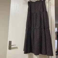 ナノユニバース ティアード　ロングスカート　IENA ミラオーウェン