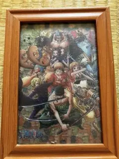 ワンピース むぎわらの一味　ジグソーパズル 木製フレーム付き