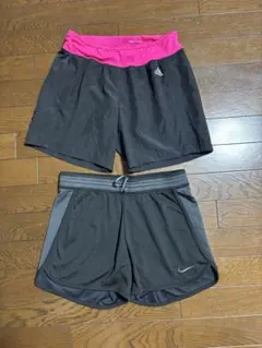 Nike adidasショートパンツ S 2点セット