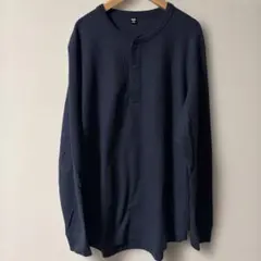UNIQLO ワッフルヘンリーネックTシャツ　XL