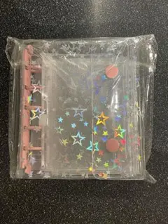 シール帳 M5 【リフィル20枚＋キラキラのチャックポケット2＋下敷き2枚付】