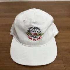 VOLCO ボルコム 刺繍ロゴ キャップ ホワイト スナップバック フリーサイズのサムネイル