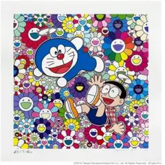 村上隆 TAKASHI MURAKAMI 額付きドラえもん どこでもドア - メルカリ