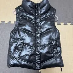 ブラックカモフラージュ ダウンベスト