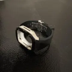 ブラック シリコン製 スクエア型バンド