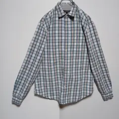 u*u様 C727 バナナリパブリック　長袖シャツ　マルチカラー　チェック　L