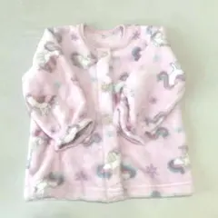 【未使用】90 もこもこパジャマ 2点セット 腹巻き付き 冬用