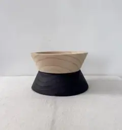 木製二層ボウル