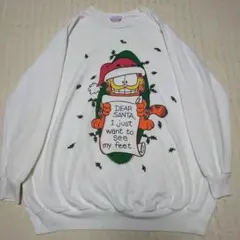 70s usa製 ガーフィールド　スウェット　クリスマス　ビッグサイズ