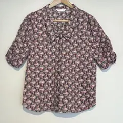 アウィーエフの小花柄ブラウス✳︎美品✳︎日本製（Mサイズ）のサムネイル
