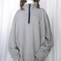 NAUTICA ノーティカ XXL ハーフジップ スウェットシャツ グレー系のサムネイル