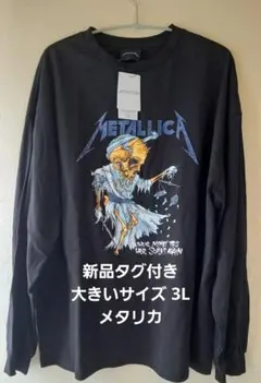 新品タグ付き☆　メンズ メタリカ Tシャツ 大きいサイズ 3L