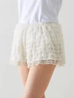 tutuanna 細レースティアード1分丈パンツ タグ付き