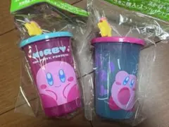 カービィ ストロー付きカップ 2個セット　グリーンダカラのサムネイル