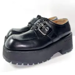 美品❣️MARNI マルニ バックル スクエア ローファー 厚底 黒 23.5cmのサムネイル