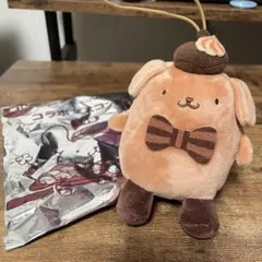 スシロー×ポムポムプリンぬいぐるみ　シークレット(外袋つき)