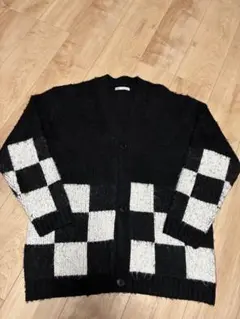 モヘアカーディガン