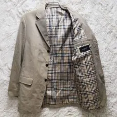 バーバリーブラックレーベル テーラード ノバチェック 玉虫色