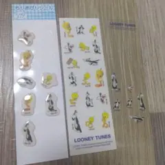 ルーニーテューンズ シール 3シート　うち2シートが使いさしです