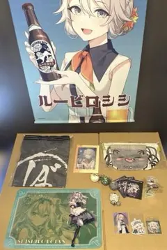 ホロライブ　獅白ぼたん　周年グッズ等　詰め合わせセットのサムネイル