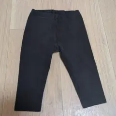 UNIQLO ベビー ブラックリブ素材　レギンス 80cm